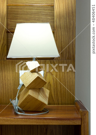 table lamp on bedroom 48406451