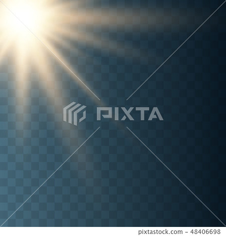 Lens flare light effect.  48406698