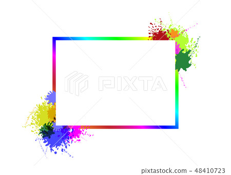 Vector frame on splash - Stock Illustration [48410723] - PIXTA