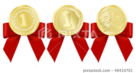 Luxury gold badges 48410781