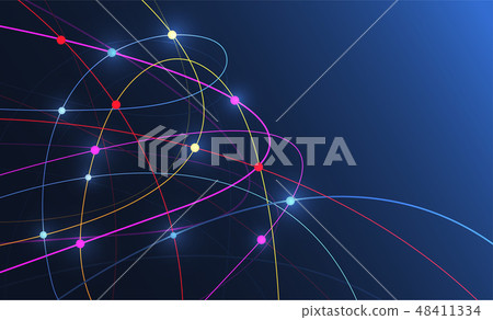 Internet connection, abstract sense of science 48411334