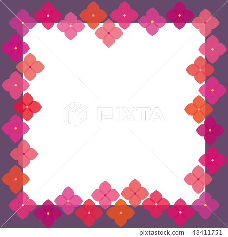 Flower frame square Flower frame square 48411751
