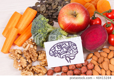 Healthy nutritious eating as source vitamin 48413284