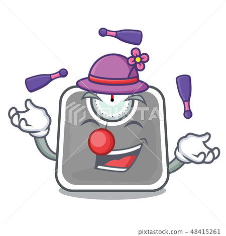 Juggling weight scala isolated with in cartoons 48415261