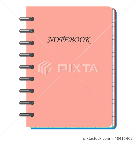 Pink notebook - Stock Illustration [48415402] - PIXTA
