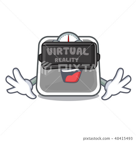 Virtual reality weight scala on the mascot table 48415493