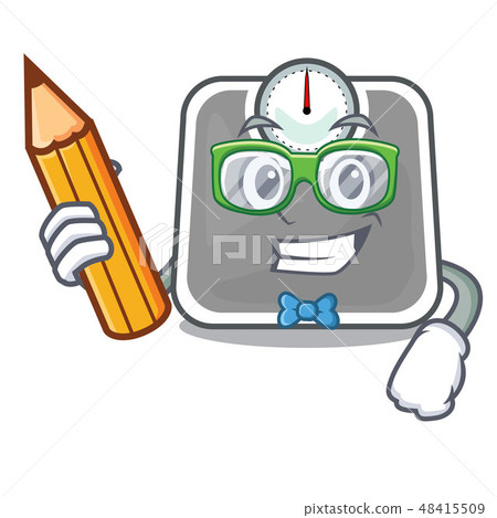 Student weghit cartoon scale the health room Student weghit cartoon scale the health room 48415509