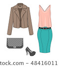 Set of fashion clothes 48416011
