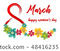8 march greeting card 48416235