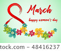 8 march greeting card 48416237