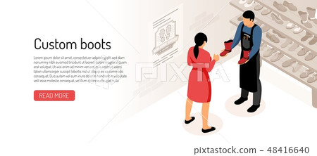 Shoe maker vector illustration 48416640