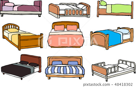 Bed illustration Hand drawing drawing Rough sketch Bedding Bedroom 48418302