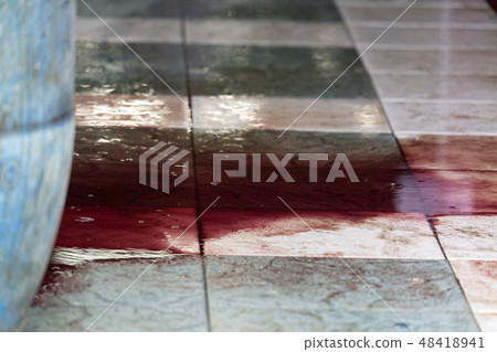fish blood on floor Male Maldives People buying fish blood on floor Male Maldives People buying 48418941