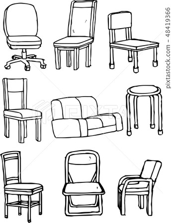 椅子手繪粗草圖 椅子手繪粗草圖 48419366