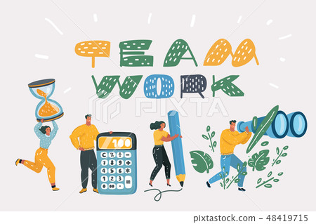 Team co-working people. 48419715