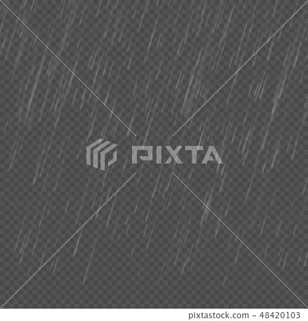 Rain isolated realistic anglewise effect.... - Stock Illustration ...