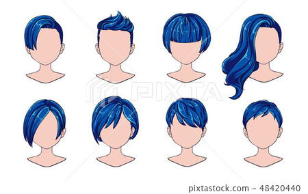 Beautiful hairstyle woman modern fashion Beautiful hairstyle woman modern fashion 48420440