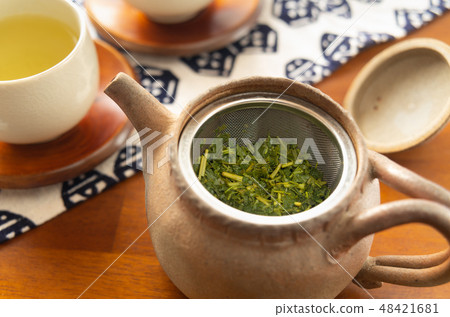 茶道茶綠茶日本茶葉再利用茶葉殼 茶道茶綠茶日本茶葉再利用茶葉殼 48421681