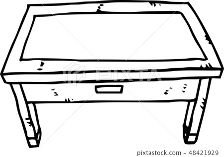 Desk Table Hand Drawing Rough Sketch Desk Table Hand Drawing Rough Sketch 48421929
