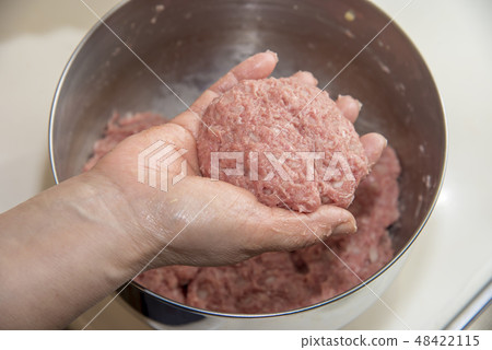 [Hamburger shape making] 48422115