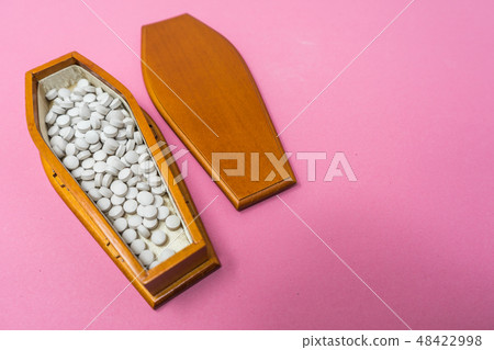 A coffin full of pills A coffin full of pills 48422998