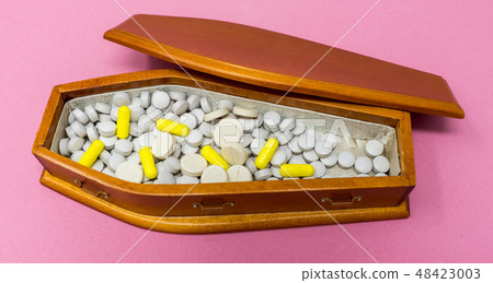 A coffin full of pills A coffin full of pills 48423003