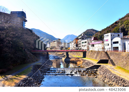 箱根湯本早川的繡球花橋 箱根湯本早川的繡球花橋 48423006