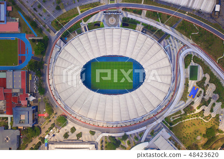 Top view of Bukit Jalil National Stadium and landscape garden in 48423620