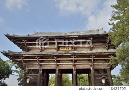 世界遺產國家寶藏Todaiji寺廟Namdaemun奈良 世界遺產國家寶藏Todaiji寺廟Namdaemun奈良 48423705