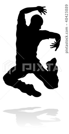 Street Dance Dancer Silhouette 48423889