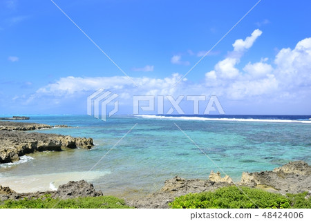 [沖繩縣愛拉布島]白鳥海岸 48424006