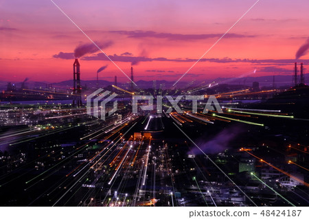 工廠夜景 工廠夜景 48424187