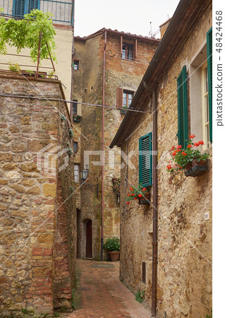 Typical italian narrow street Typical italian narrow street 48424468