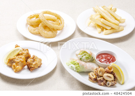 油炸食品Okake的小吃油炸食品 油炸食品Okake的小吃油炸食品 48424504