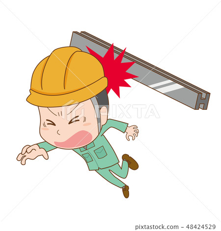 工人傷害勞動事故工作者工作者男性碰撞下落的事 48424529