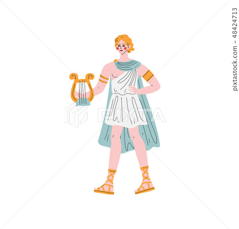 Apollo Olympian Greek God Ancient Greece Stock Illustration 48424713 Pixta