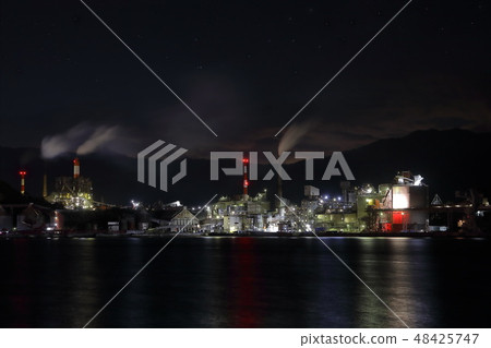 Factory night view of Tsukumi City 48425747