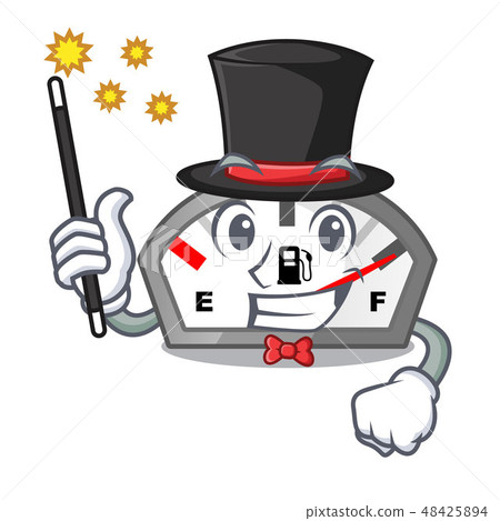 Magician gasoline indicator in the a mascot 48425894