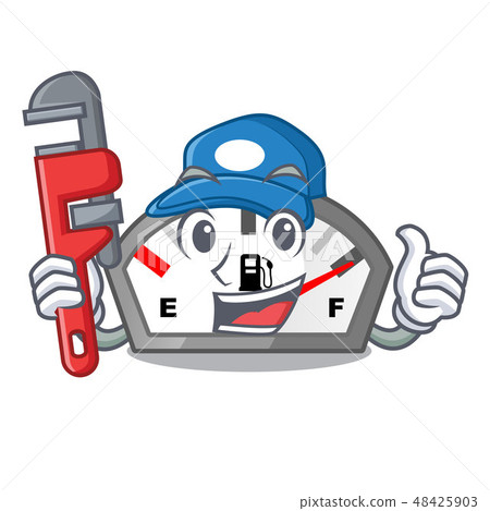 Plumber gasoline indicator in the a mascot 48425903
