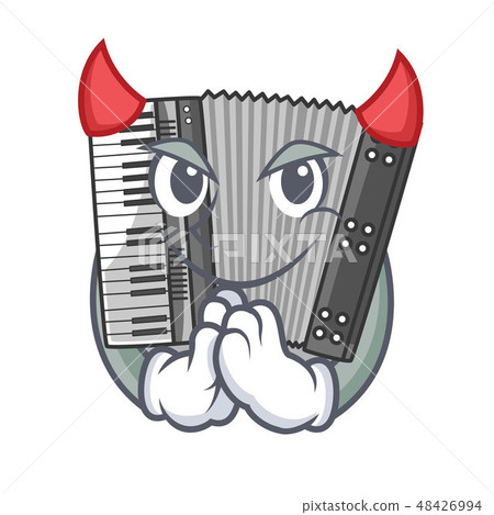 Devil miniature accrodion in the shape mascot Devil miniature accrodion in the shape mascot 48426994