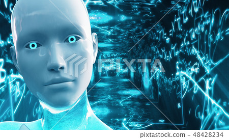 Artificial Intelligence AI Scientific Concept Artificial Intelligence AI Scientific Concept 48428234