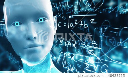Artificial Intelligence AI Scientific Concept Artificial Intelligence AI Scientific Concept 48428235