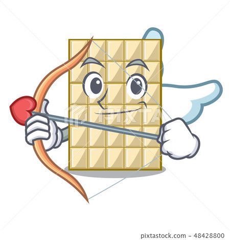 Cupid chocolate white in the shape character Cupid chocolate white in the shape character 48428800