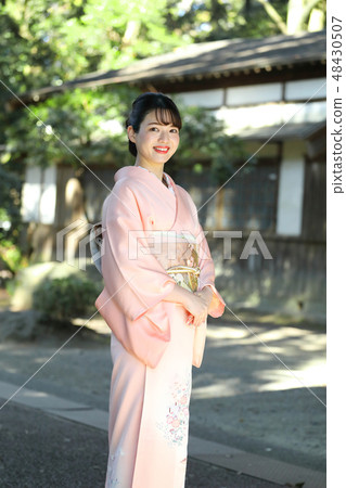 A woman in kimono shape 48430507