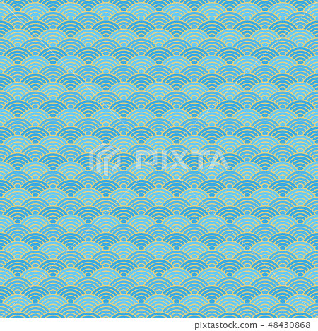 Qinghai wave Japanese style Qinghai wave Japanese style 48430868