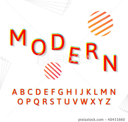 Fashion modern alphabet 48431660