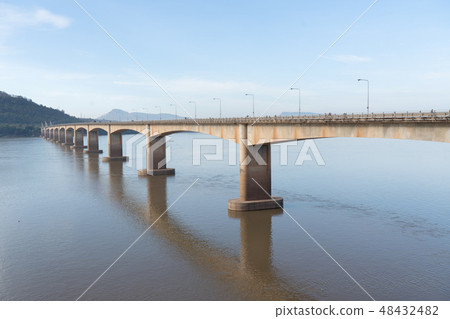 Lao-Nippon Friendship Bridge in Pakse Laos Lao-Nippon Friendship Bridge in Pakse Laos 48432482