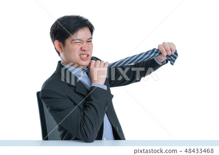 asian businessman try to solve business problem 48433468