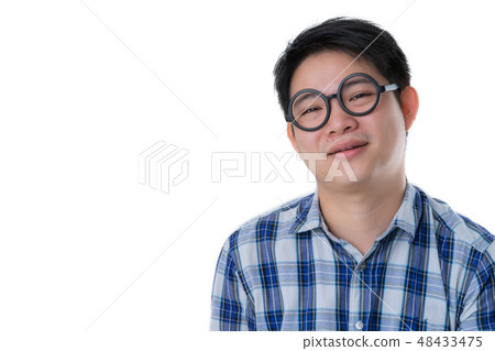nerd asian glasses men black glasses  48433475
