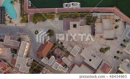 Houses in a village view from above Houses in a village view from above 48434963